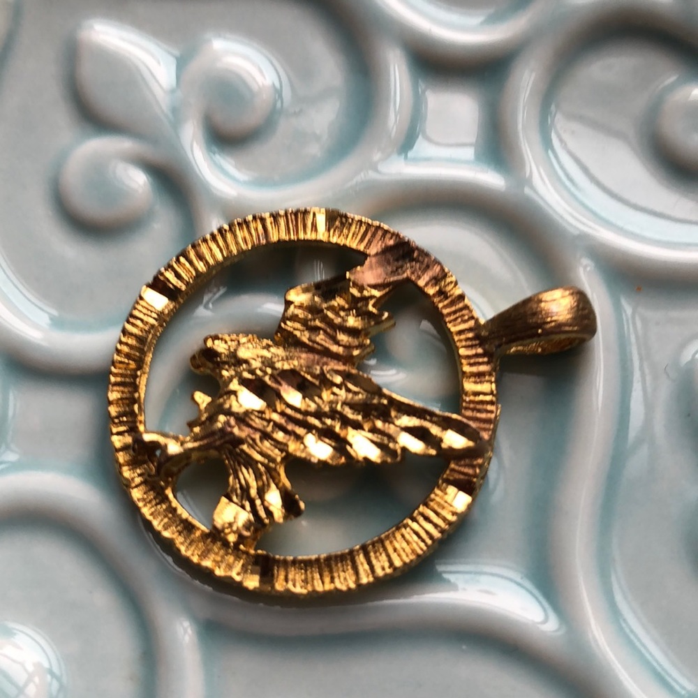 BOGO Faux Gold Eagle Pendant for Necklace
